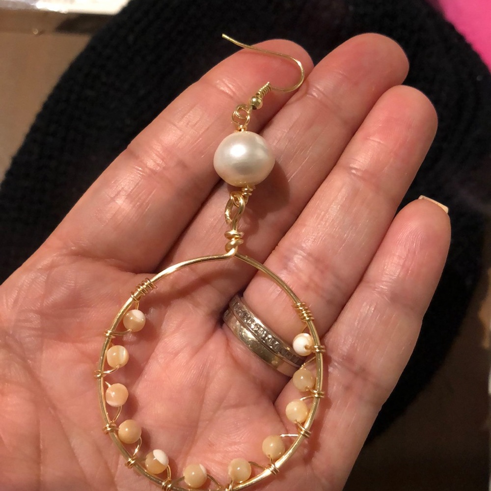 Handmade hoops. Water pear.